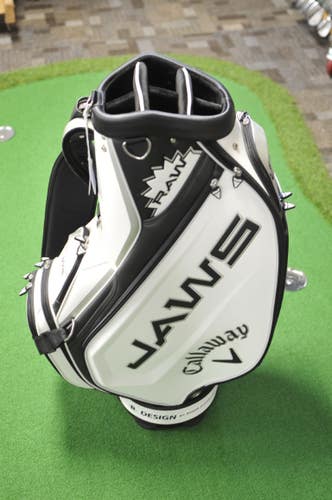 Callaway Jaws Raw Staff Golf Bag White/Black 6-Way  # 220461