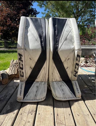 35" CCM Premier II Pro Goalie Leg Pads (Used)