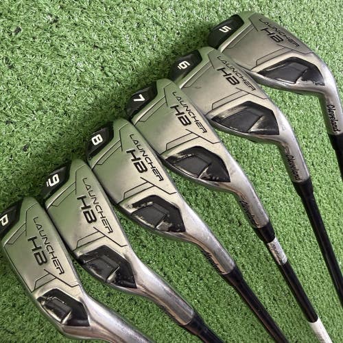 Cleveland Launcher HB Turbo Hybrid Iron Set 5-PW Miyazaki Regular Flex +2 Long