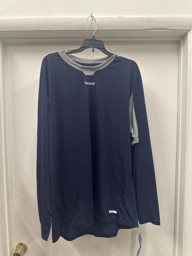 Blue XL Men's Reebok Compression Long Sleeve Shirt (New)