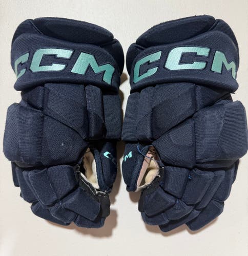 CCM JetSpeed FT1 Pro Stock Hockey Gloves 14" Navy Blue KRAKEN 9263