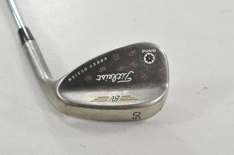 Titleist Vokey SM4 Black Nickel 50*-08 Wedge Rifle 6.0 Stiff Flex Steel #221025