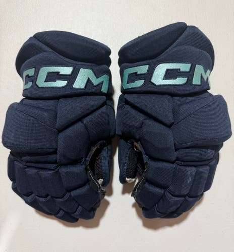 CCM JetSpeed FT8 Pro Stock Hockey Gloves 13” Navy Blue KRAKEN 9274