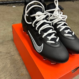 Black Unisex Size M 8.0 (W 9.0) Adult Nike Huarache 9 Elite Mid Mid Top Molded Cleats (New)