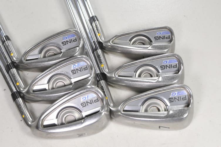 Ping G Series 5-W Iron Set Stiff Flex Yellow Dot Right AWT 2.0 Steel # 220688