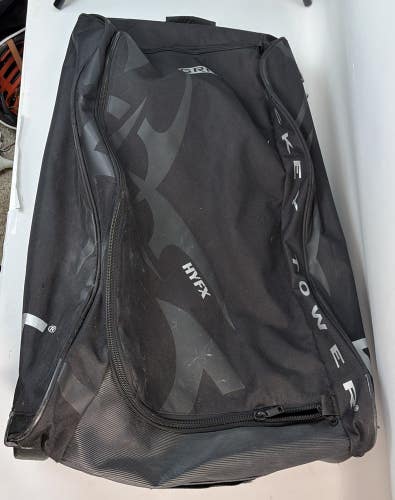 Grit Hockey Tour HYFX 30" Hockey Bag w/ Wheels, Black