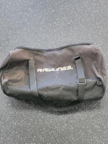 Used Rawlings DUFFLE BAG BB/SB Player Carry Bag Black 11849-S000041287