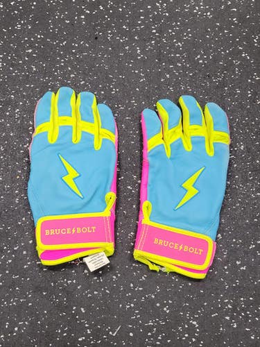 Used BB/SB Batting Gloves Carolina Blue LG 11849-S000041267