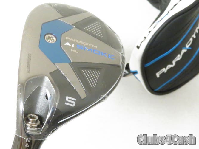 Callaway Paradym Ai Smoke HL Hybrid 24 5H Aldila Ascent Blue 50 A-Flex LEFT NEW