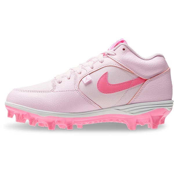 Jordan Stadium 90 Low TD Pink Foam White Mens Leather Football Cleats Size 11 Jordan Stadium 90 Low TD Football Cleats Pink White | eBay main image 3