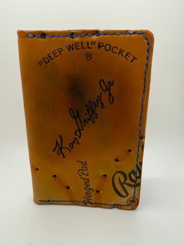 Ken Griffey Jr Ballglove leather back pocket journal