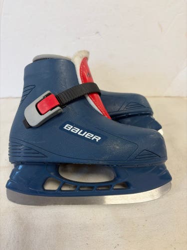 Blue Bauer Lil Champ Hockey Skates Regular Width 10 (Used)