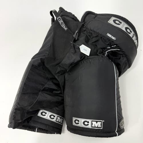 Used Black CCM Tacks 452 Pants | Senior Large | J125