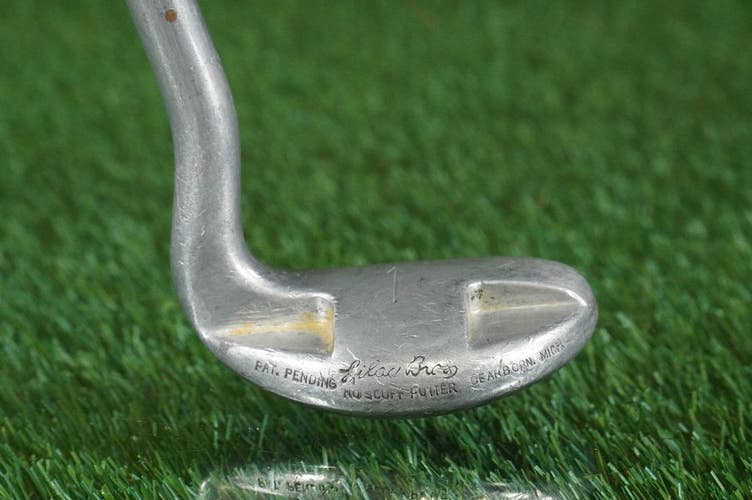 Vintage Lilac Bros No Scuff Putter Mid-Mallet 34.5" Steel Shaft RH ~ LOOK!!