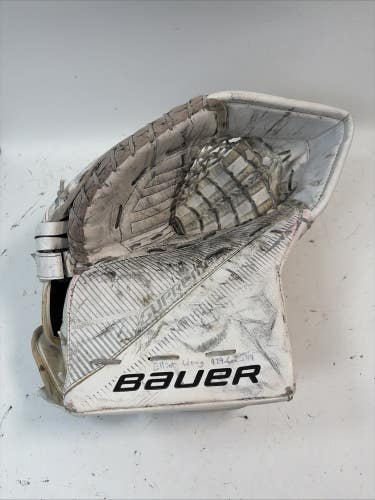 Bauer Supreme S29 Intermediate Hockey Goalie Glove, Left, White
