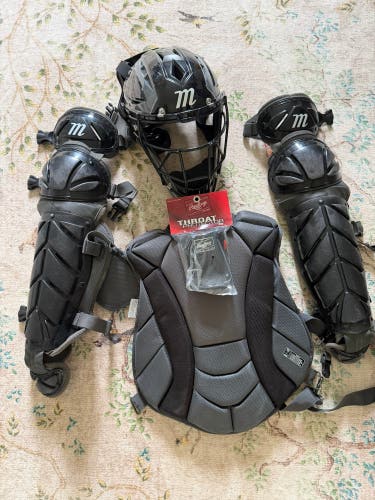Black/Gray Marucci Catcher's Set (Used)