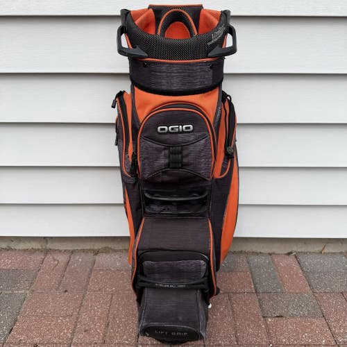 Ogio Spoke Golf Cart Bag 15 Way Dividers Uniter Club Management System Orange