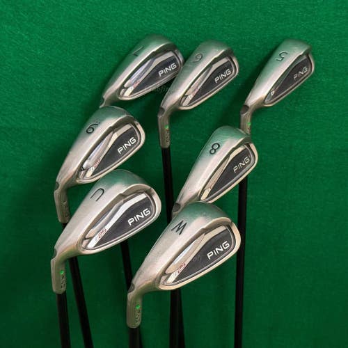 LH Ping G25 Green Dot 5-UW Iron Set Ping TFC189 Graphite Seniors