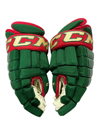 CCM HG97 Pro Stock 14" Hockey Gloves Wild Green 2009