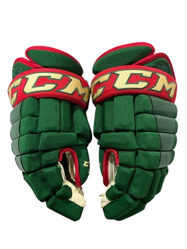 CCM HG97 Pro Stock 14" Hockey Gloves Wild Green 2010