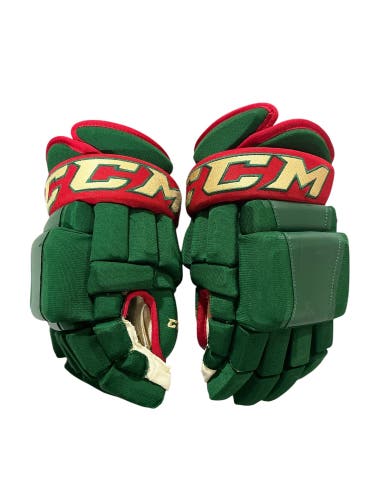 CCM HG97 Pro Stock 14" Hockey Gloves Wild Green 2011