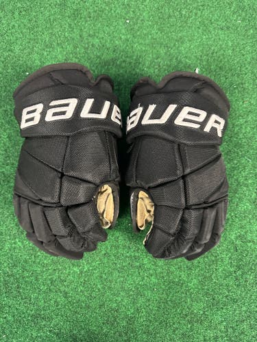 Black Senior Bauer Vapor Pro Team Gloves 14" (Used)