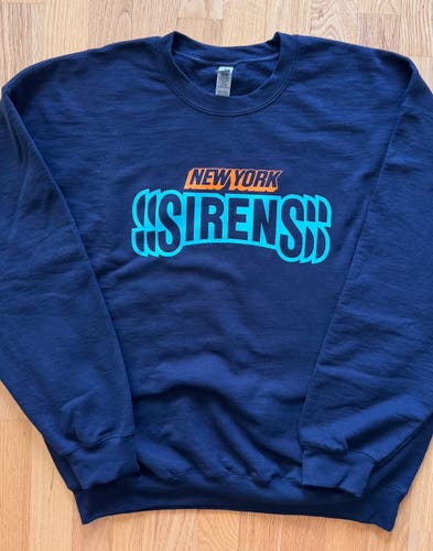 Pro Stock PWHL New York Sirens Hockey Crewneck Sweater - Size XL (NEW)