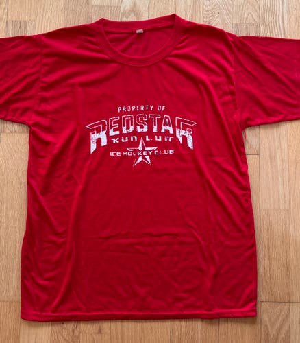 Pro Stock KHL Kunlun Red Star Hockey T-Shirt - Size S (USED)