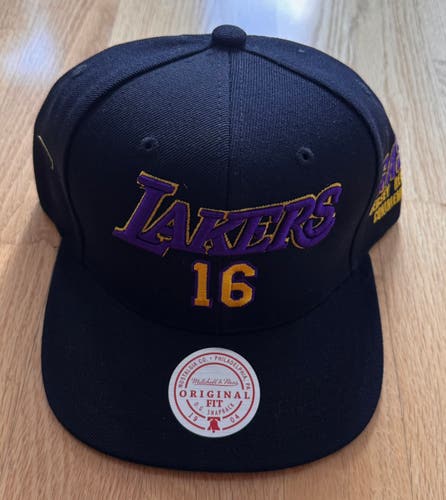 Los Angeles Lakers Basketball SnapBack Hat - Paul Gasol - NEW