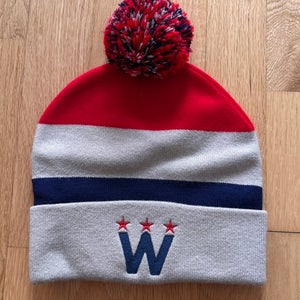 NHL Washington Capitals Hockey Winter Classic Pompom Beanie/Winter Hat - NEW