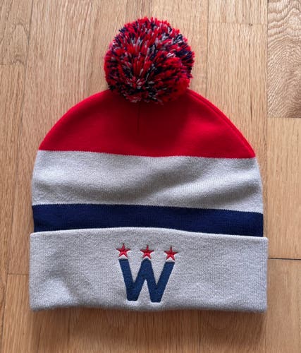 NHL Washington Capitals Hockey Winter Classic Pompom Beanie/Winter Hat - NEW