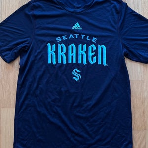 Pro Stock NHL Seattle Kraken Hockey Short Sleeve Workout T-Shirt - Size S (NEW)