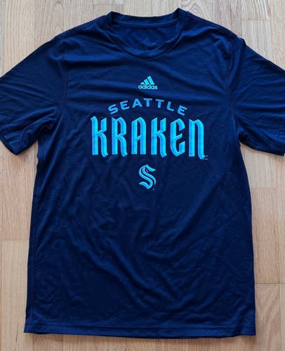 Pro Stock NHL Seattle Kraken Hockey Short Sleeve Workout T-Shirt - Size S (NEW)
