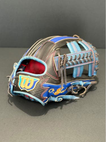Rare Japanese Custom Wilson Staff teddy DL model RH Infield Baseball Glove 11.75" (Used)