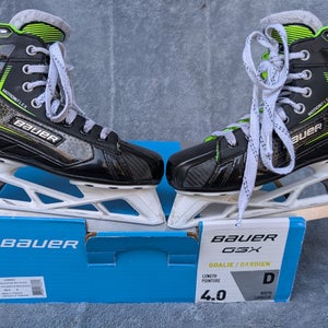 Bauer GSX Hockey Goalie Skates Regular Width Size 4 (Used)