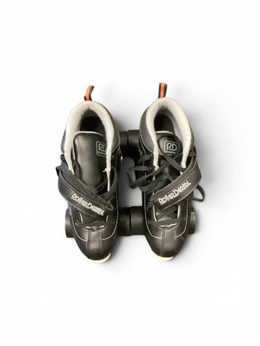 Used RollerDerby STR SEVEN Senior Roller Quad Skates Black Senior 8 11846-S000104542