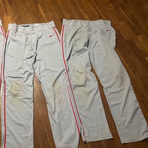 Gray Men's Large Adult Nike Swingman Game Pants (Used)