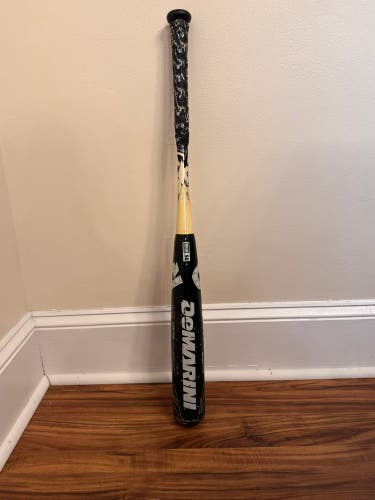 2016 DeMarini Half&Half Voodoo Hybrid BBCOR Certified Bat (-3) 28 oz 31" (Used)