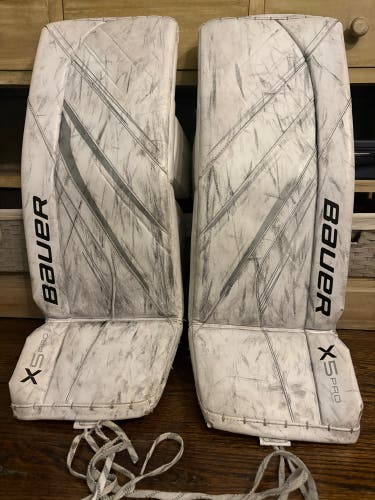 Bauer Vapor X5 Pro goalie leg pads size intermediate medium 31+