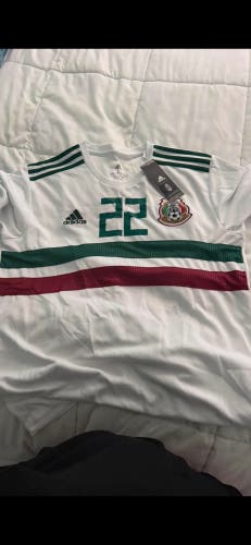 Lozano Team Mexico World Cup Large Men's Adidas Jersey (New)