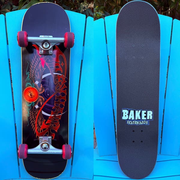 送料込 BAKER RILEY HAWK クルーザーCHALLENGER×ACE Baker Skateboards Riley Hawk Complete Skateboard 8.25” OJ Wheels