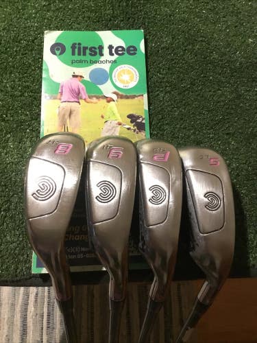 Cleveland Ladies Hibore Hybrid Irons Set (8-PW-SW) 50g W Series Graphite Shafts