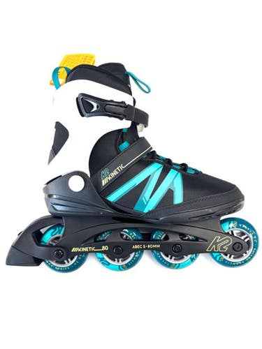 Used K2 KINETIC 80 W Senior Rec Fitness Skates Black Senior 10.5 11860-S000310989
