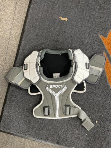 Used Epoch EPOCH Lacrosse Shoulder Pads White MD 11614-S000238954