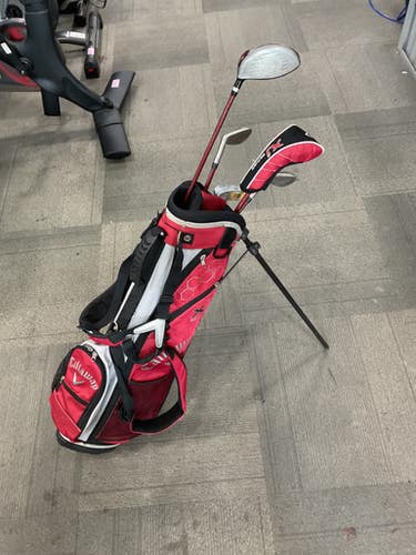 Used Callaway XJ 6 PIECE SET Jr Package Set RH Black And Red 6 Piece 11614-S000238916