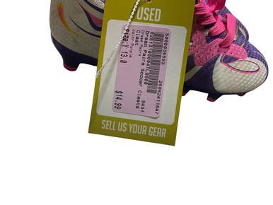 Used Dream Pairs Soccer Cleats Purple Youth 13.0 11847-S000036593
