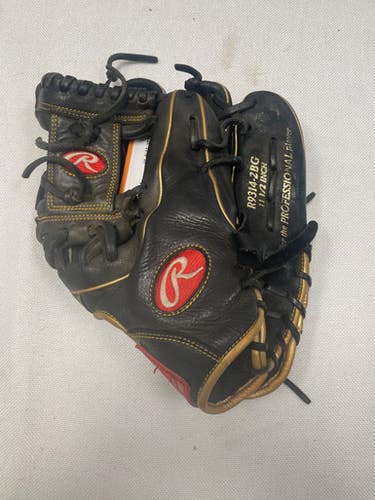 Used Rawlings R9 SERIES BB/SB Glove RH Throw Black 11 1/2" 11490-S000274728