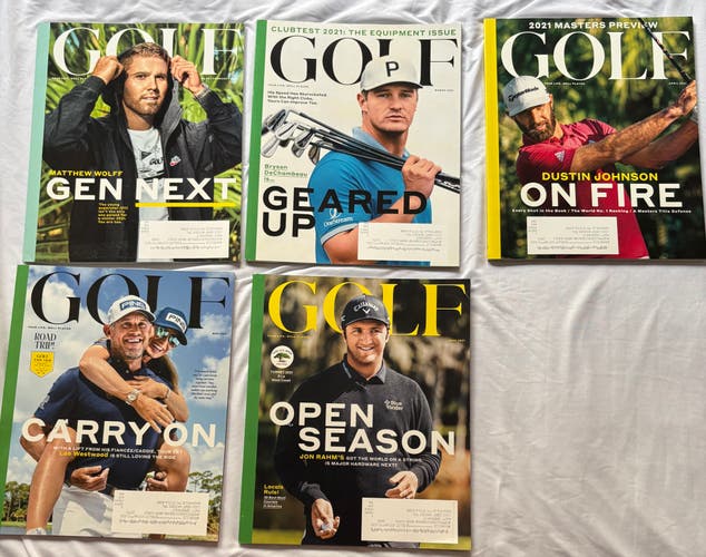 Golf Magazine - 2020 Vol 62 No. 6-8 - 2021 Vol 63 No. 1-5 (Used)