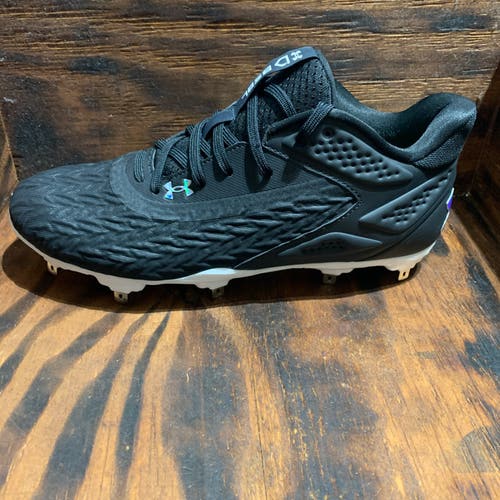 Under Armour Mens Size 8.5 Baseball Cleats Black Yard MT 3.0 3027450-001 New
