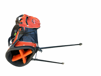 Used Sun Mountain 4 WAY SUNDAY BAG Mens Stand Bag Orange 11682-S000134727